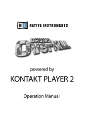 Native Instruments DRUMS OverKILL Operation Manual