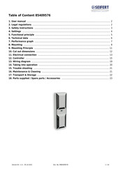 Seifert 85409576 User Manual