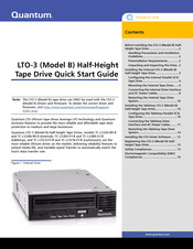 Quantum LTO-3 Quick Start Manual