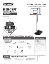 Lifetime SPEED SHIFT 90680 Assembly Instructions Manual