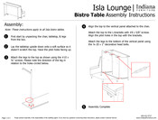Indiana Furniture Isla Lounge Bistro Table Assembly Instructions