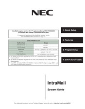 NEC IntraMail 8 System Manual