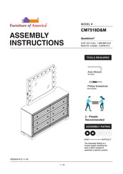 Furniture of America Belleterre CM7518M Assembly Instructions Manual