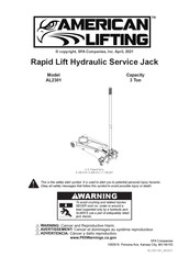 SFA AMERICAN LIFTING AL2301 Manual