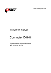 Comet Commeter D4141 Instruction Manual