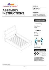 Furniture of America CM7513T Assembly Instructions Manual