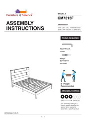 Furniture of America CM7515F Assembly Instructions Manual