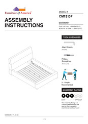 Furniture of America CM7513F Assembly Instructions Manual