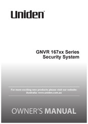Uniden GNVR 16700 Owner's Manual