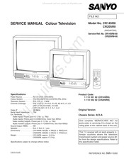 Sanyo CR20SR8-00 Service Manual