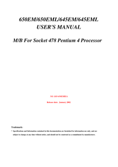 JETWAY 645EM User Manual