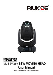 RIUKOE ML-BSW280 User Manual