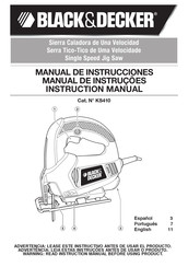 Black & Decker KS410 Instruction Manual