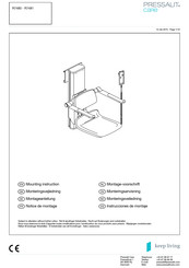 Pressalit Care keep living R7481 Mounting Instruction