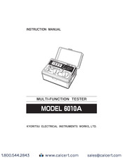 Kyoritsu Electrical Instruments Works 6010A Instruction Manual