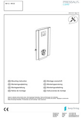 Pressalit Care keep living R8132 Mounting Instruction