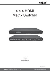 Abtus MAX-HDMI44P User's Operation Manual