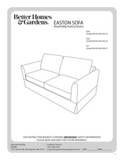 Better Homes and Gardens EASTON BH38-084-099-37 Assembly Instructions Manual