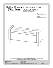 Better Homes and Gardens FLYNN BH16-022-599-02 Assembly Instructions Manual
