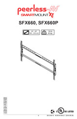 peerless-AV SMARTMOUNT XT SFX660 Manual