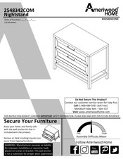 Ameriwood HOME 2548342COM Assembly Instructions Manual