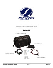 Kicker Soundgate SWRA406 Manual