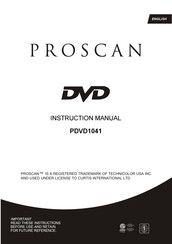 Technicolor PROSCAN PDVD1041 Instruction Manual