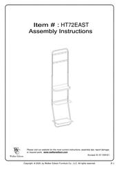 Walker Edison HT72EAST Assembly Instructions Manual