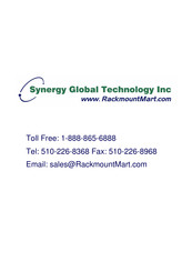Synergy Global Technology LCD1U17-15 User Manual