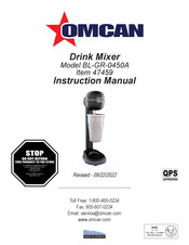 Omcan BL-GR-0450A Instruction Manual