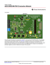 Texas Instruments ADS1285EVM-PDK User Manual