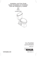 Kohler K-11453 Installation And Care Manual
