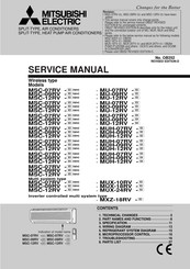 Mitsubishi Electric MU-12RV-E3 Service Manual