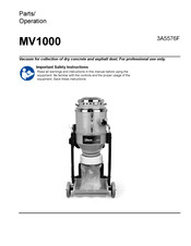 Smith MV1000 Parts And Operation Manual