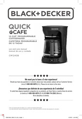 Black & Decker QUICK CAFE CM1240B Use And Care Manual