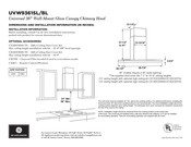 GE UVW9361SLSS Dimensions And Installation Information