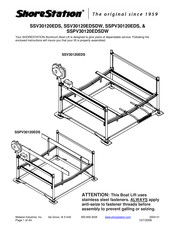 ShoreStation SSV30120EDSDW Manual