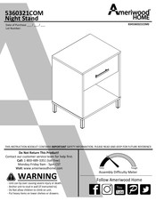 Ameriwood HOME 5360321COM Instruction Booklet