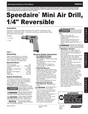 Speedaire 10D234 Operating Instructions & Parts Manual