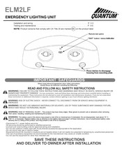 Quantum ELM2LF Installation And Wiring