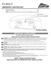 Quantum ELM2LF Installation And Wiring