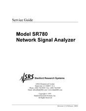 SRS Labs SR780 Service Manual