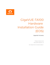 Gigamon GigaVUE-TA10(EOS) Installation Manual