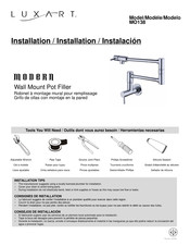 Luxart MODERN MO138 Installation Manual