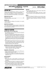M-system R7C-RS4 Instruction Manual