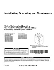 Trane A952V060BU4SAC/D Installation, Operation And Maintenance Manual