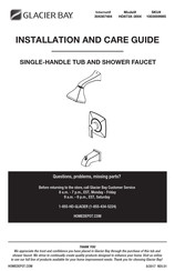 Glacier bay HD873X-3004 Installation And Care Manual