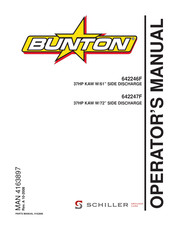 Schiller Grounds Care BUNTON 642247F Operator's Manual