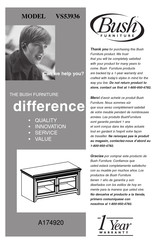 BUSH FURNITURE VS53936 Assembly Instructions Manual