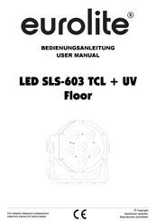 EuroLite SLS-603 User Manual